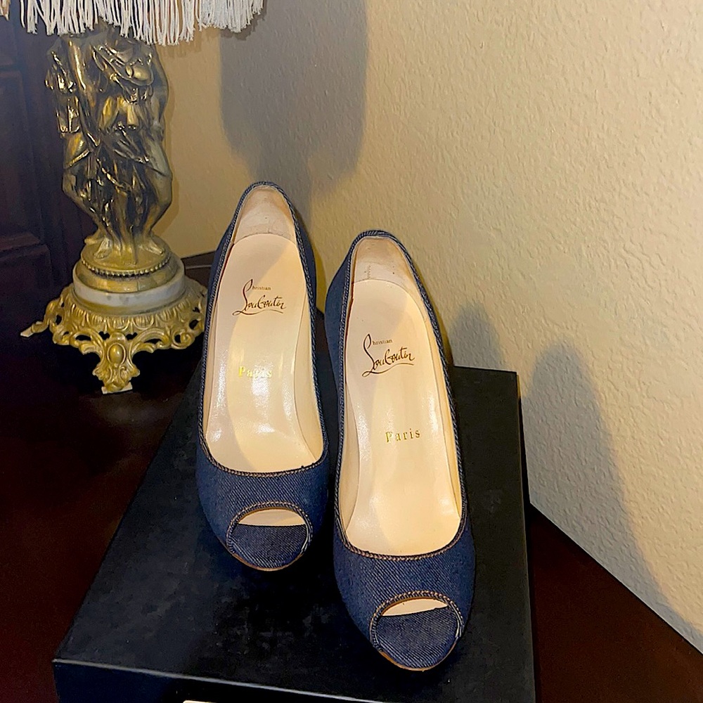 Very prive 120 denim Christian Louboutin , Beautiful heels 👠, unique